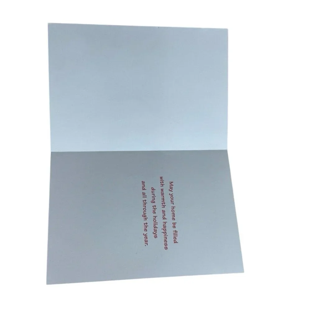 AHAF Exclusive Collection Greeting Christmas Card Snowmen Sled Toys USA Envelope